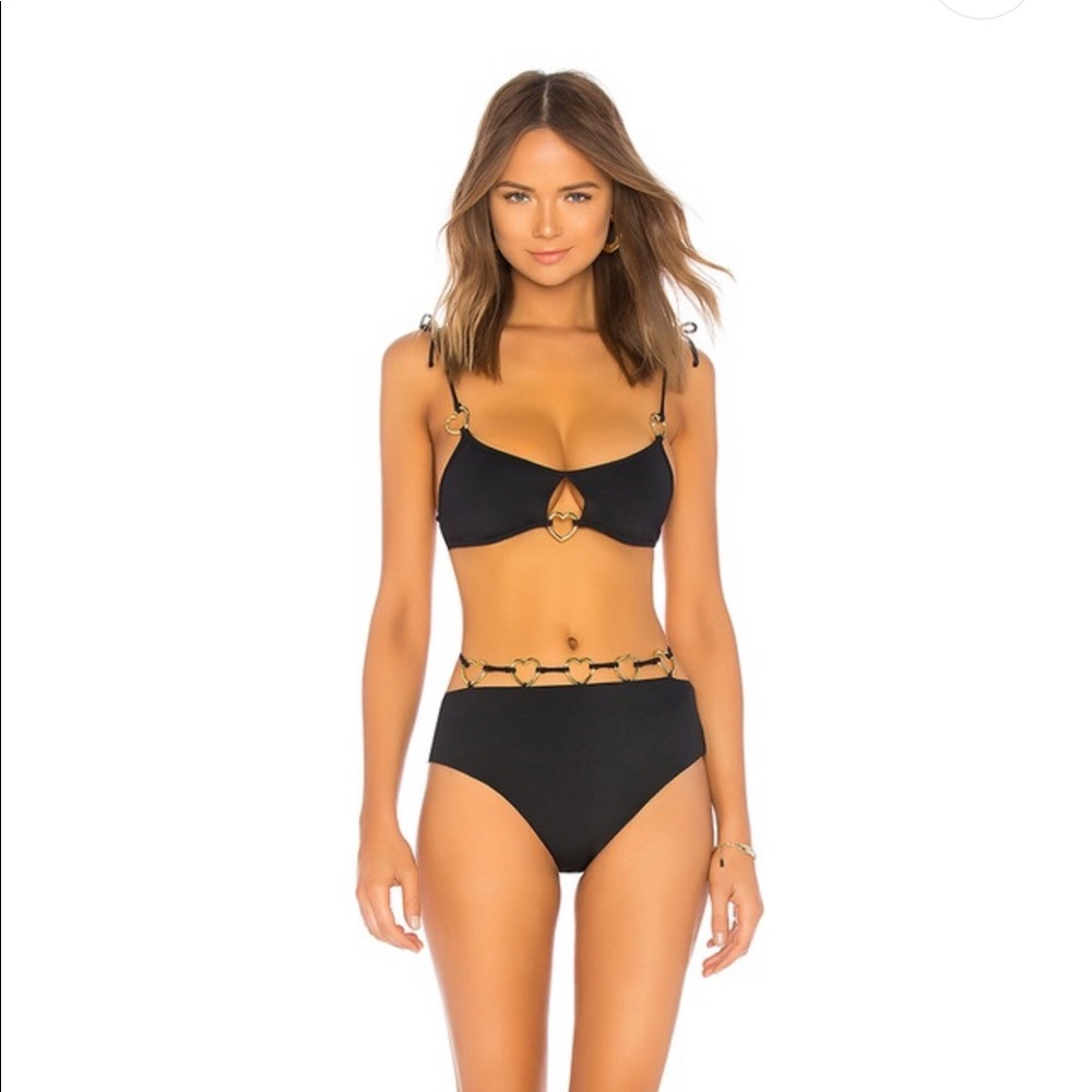 For Love & Lemons Heart Strings Hi Waist Bottom